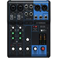 Los mejores  - Yamaha MG06 - Mesa de Mezcla Analógica- 244 x 71 x 294 mm- color Negro